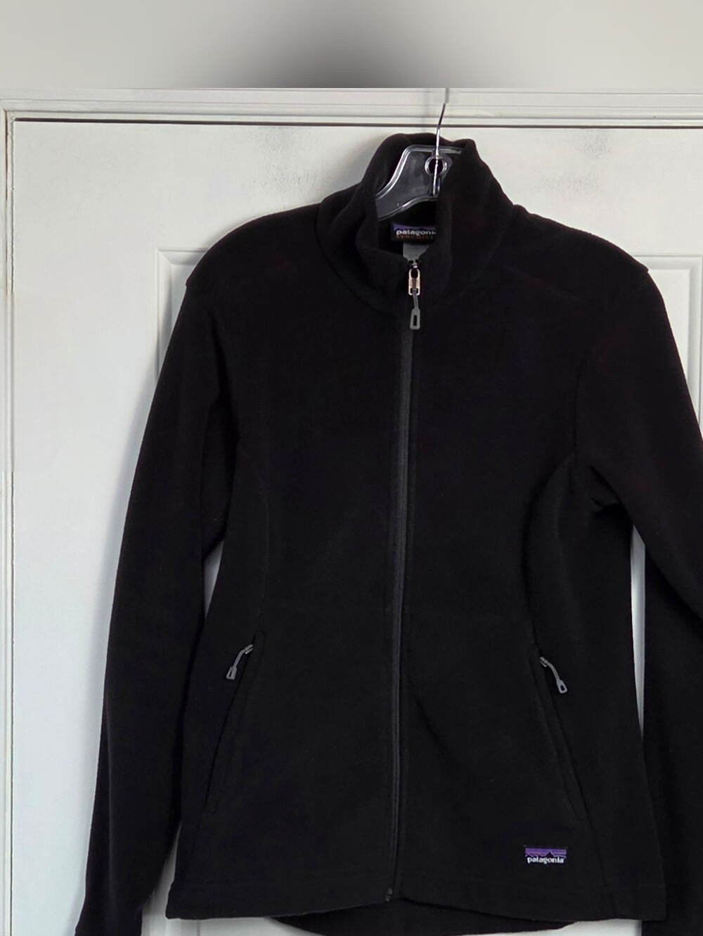 Patagonia Womens Black Full Zip Micro Synchilla Fleece Jacket - Size S - GUC